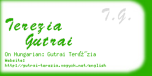 terezia gutrai business card
